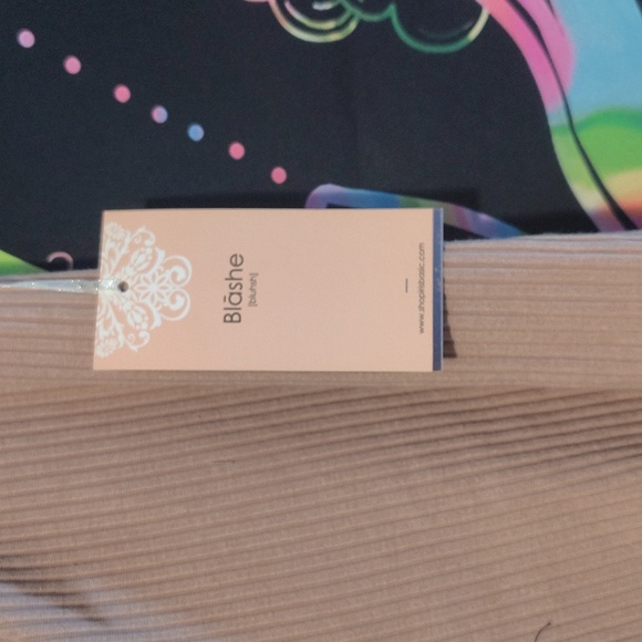 Tan Ribbed Button-Up Two Piece Sets - Picture 4 of 4